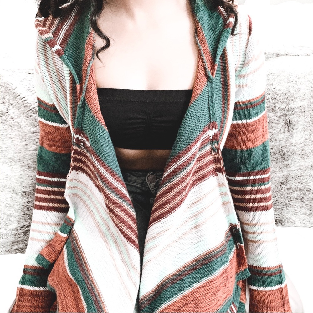 Brand new blue/ orange cardigan - Picture 4 of 6